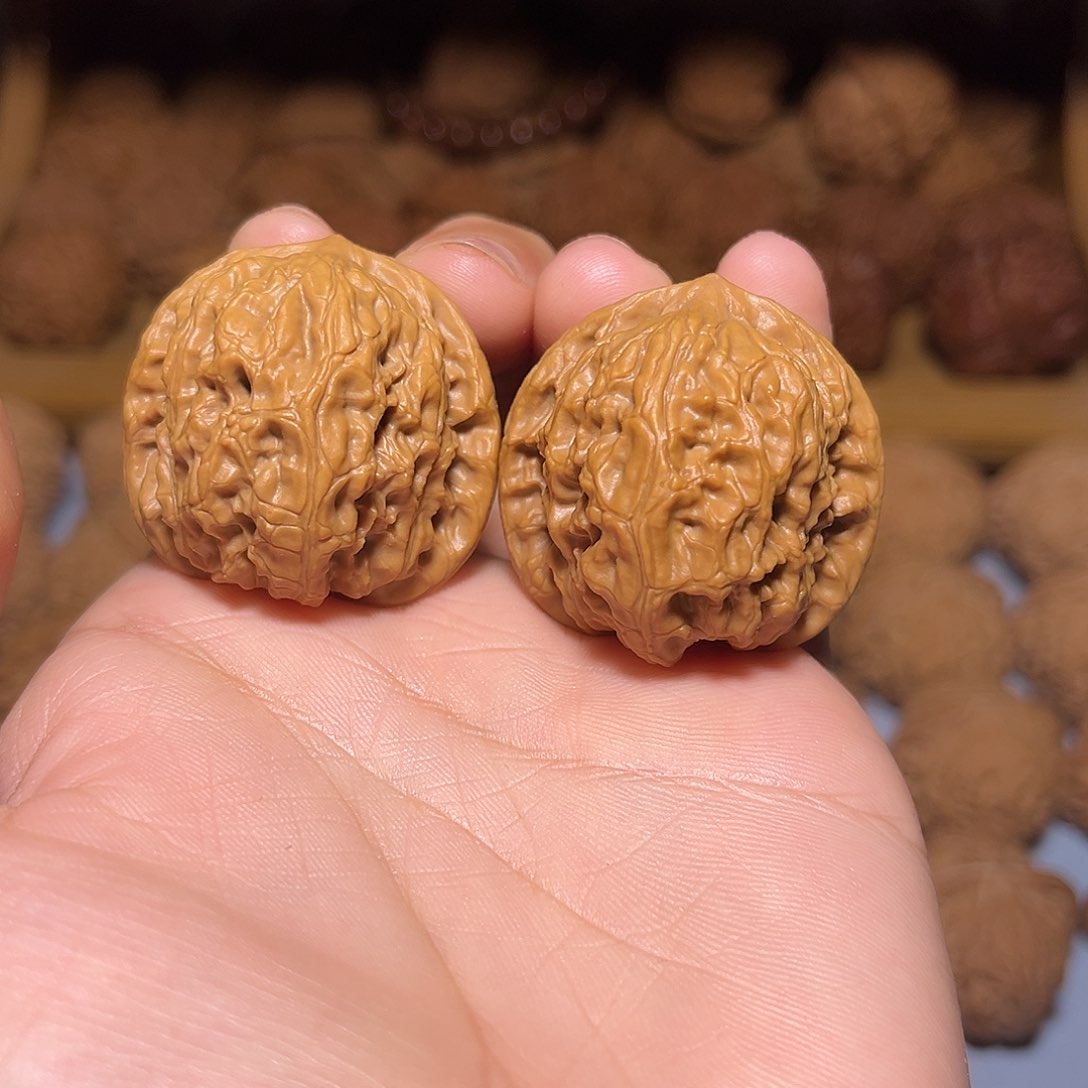 文玩核桃把件35昌平闷尖狮子头