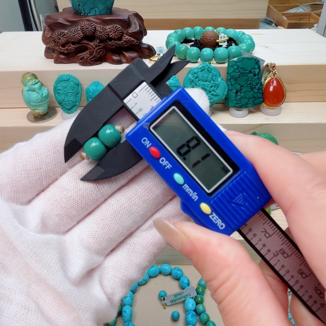 绿松石老型对珠未镶嵌