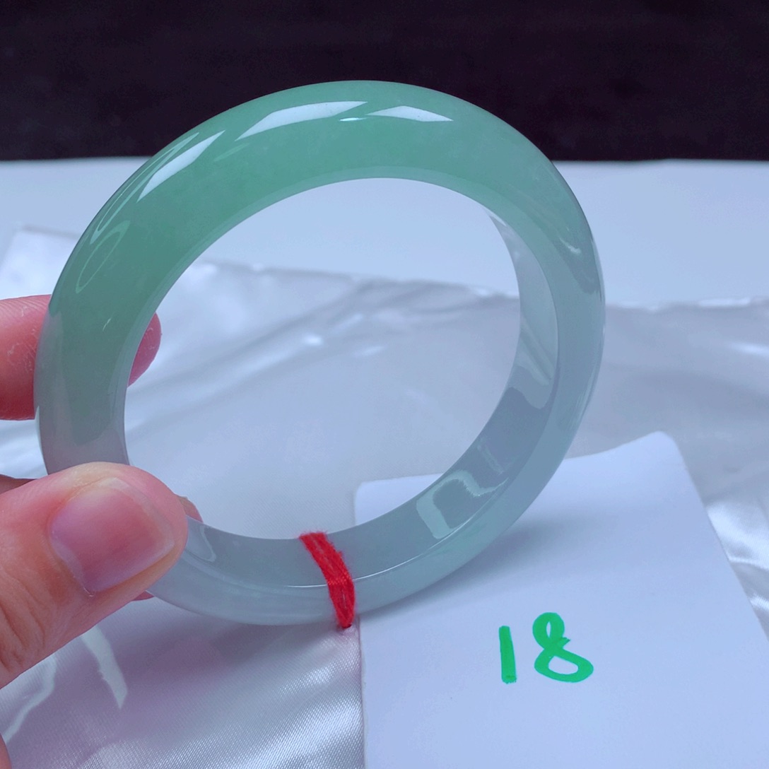 未镶嵌手镯翡翠缅甸天然A货翡翠手镯58.2