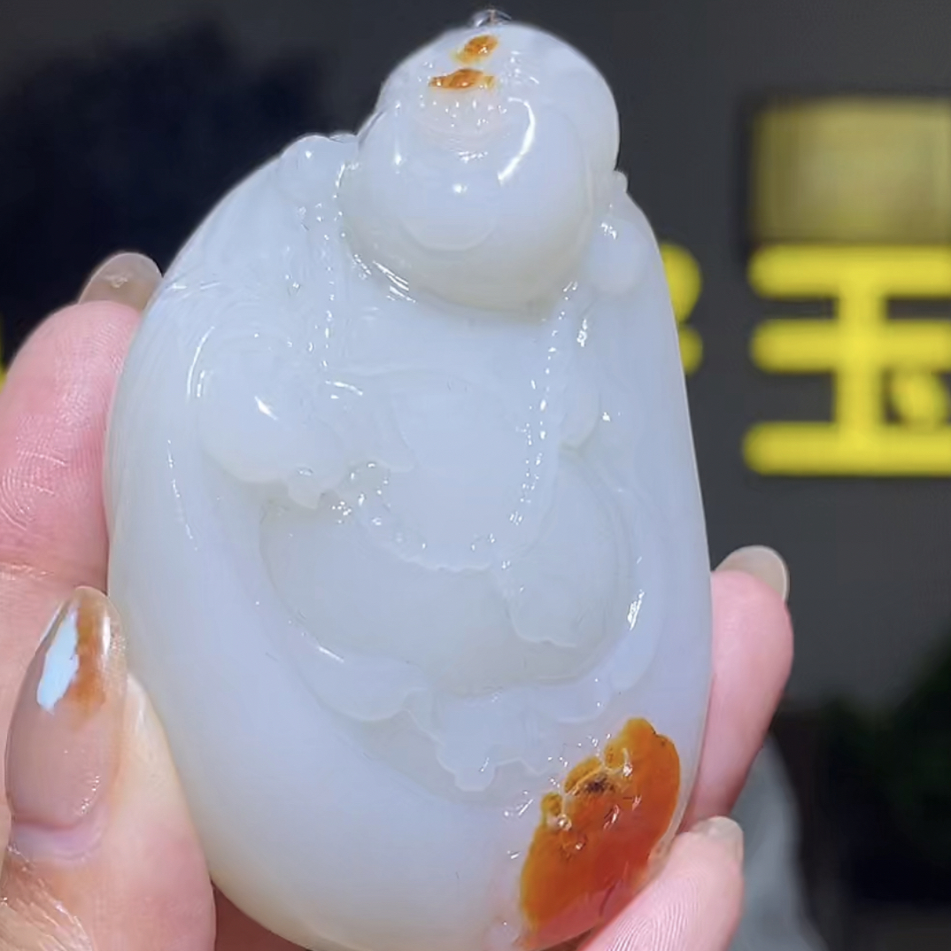 手把件货玉石把玩件文玩摆件D2