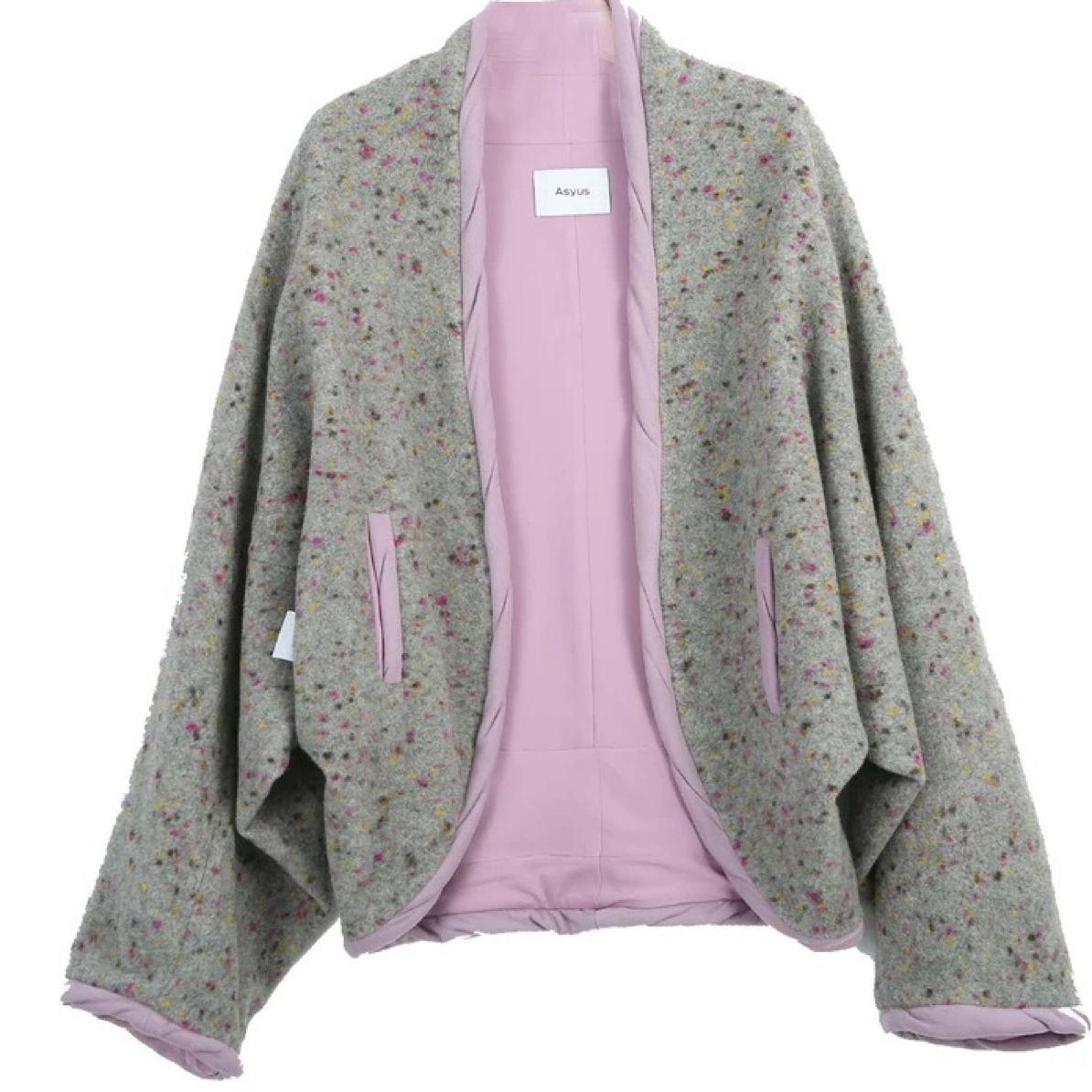 ASYUS 设计师品牌2025秋冬新款小个子经典款压褶撞色外套夹克女