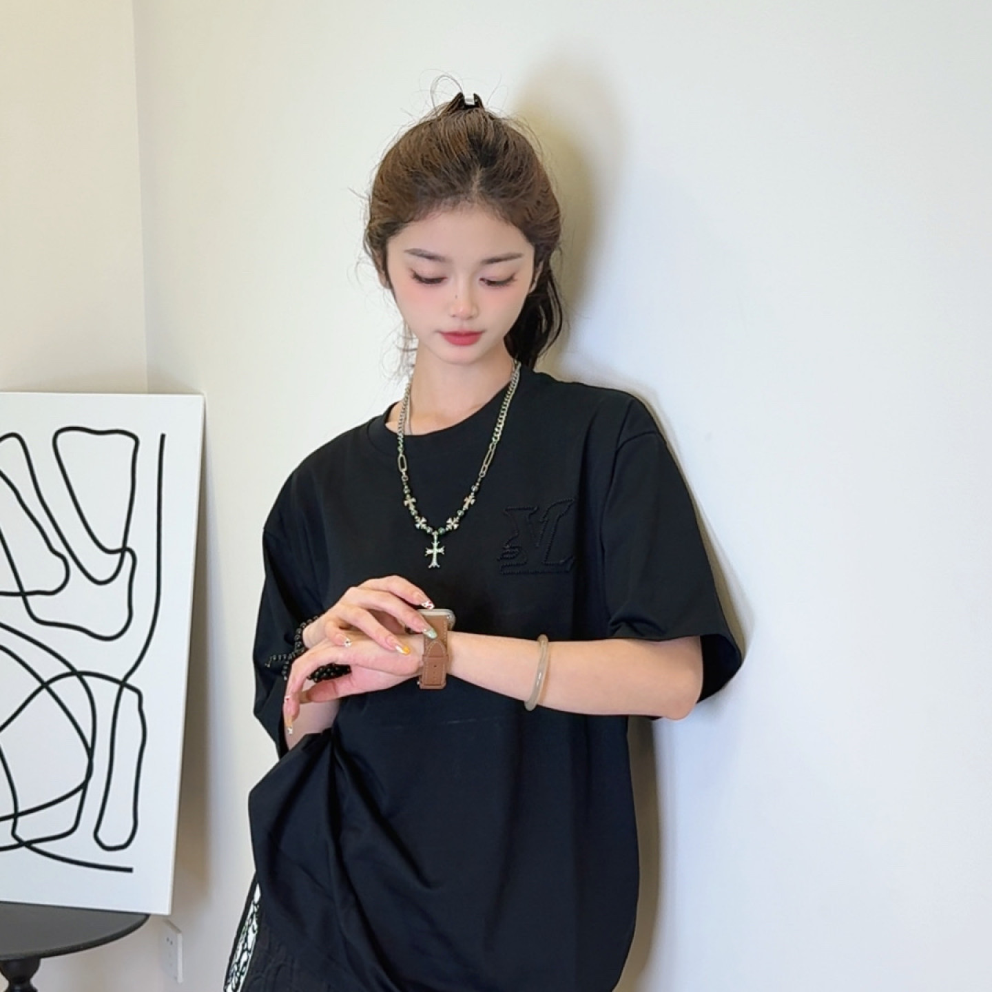 【阳阳专属】-时尚百搭潮流短袖-A18372-89链接