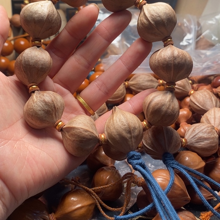 橄榄核手串/手链2.5四花短原皮