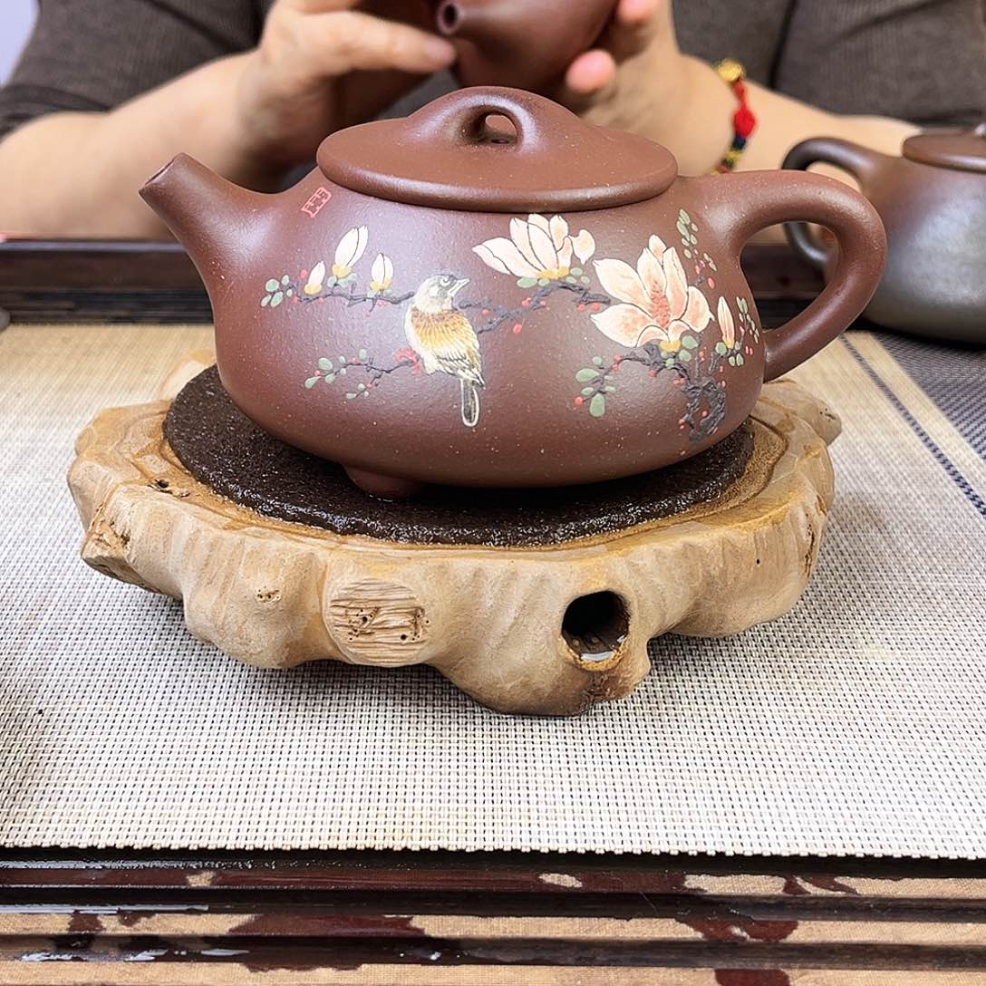 紫砂茶壶宜兴紫砂底槽青280c c