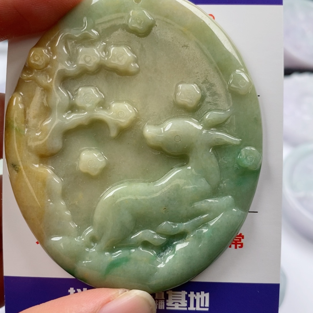 翡翠未镶嵌颈饰挂件