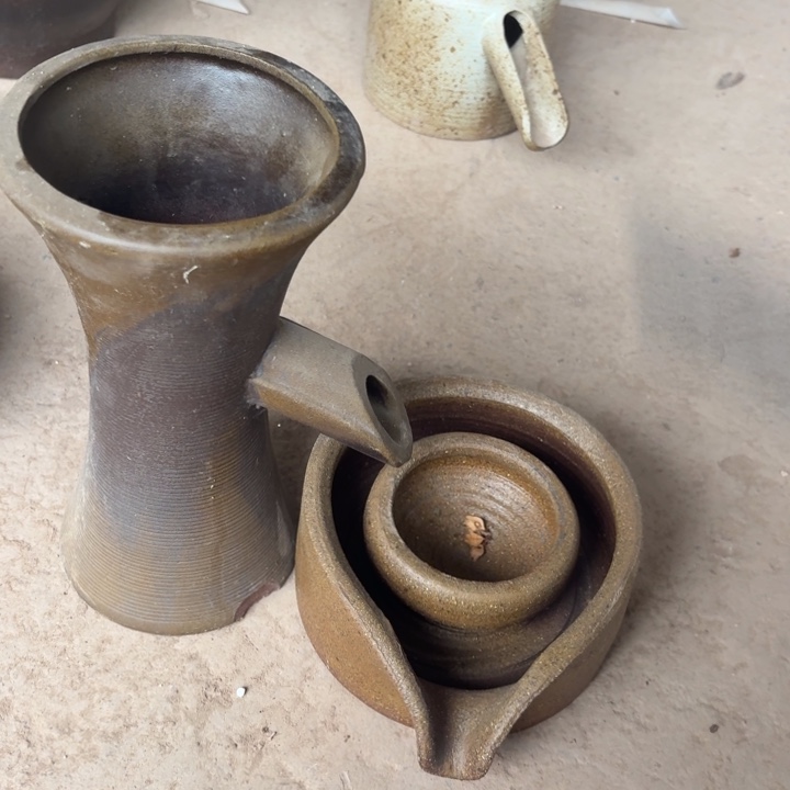 粗陶口径13/25瑕疵，16/7进水口1.6厘米