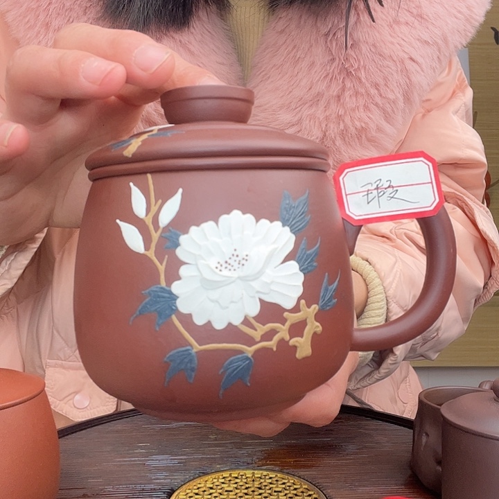 紫砂茶杯原矿紫砂杯