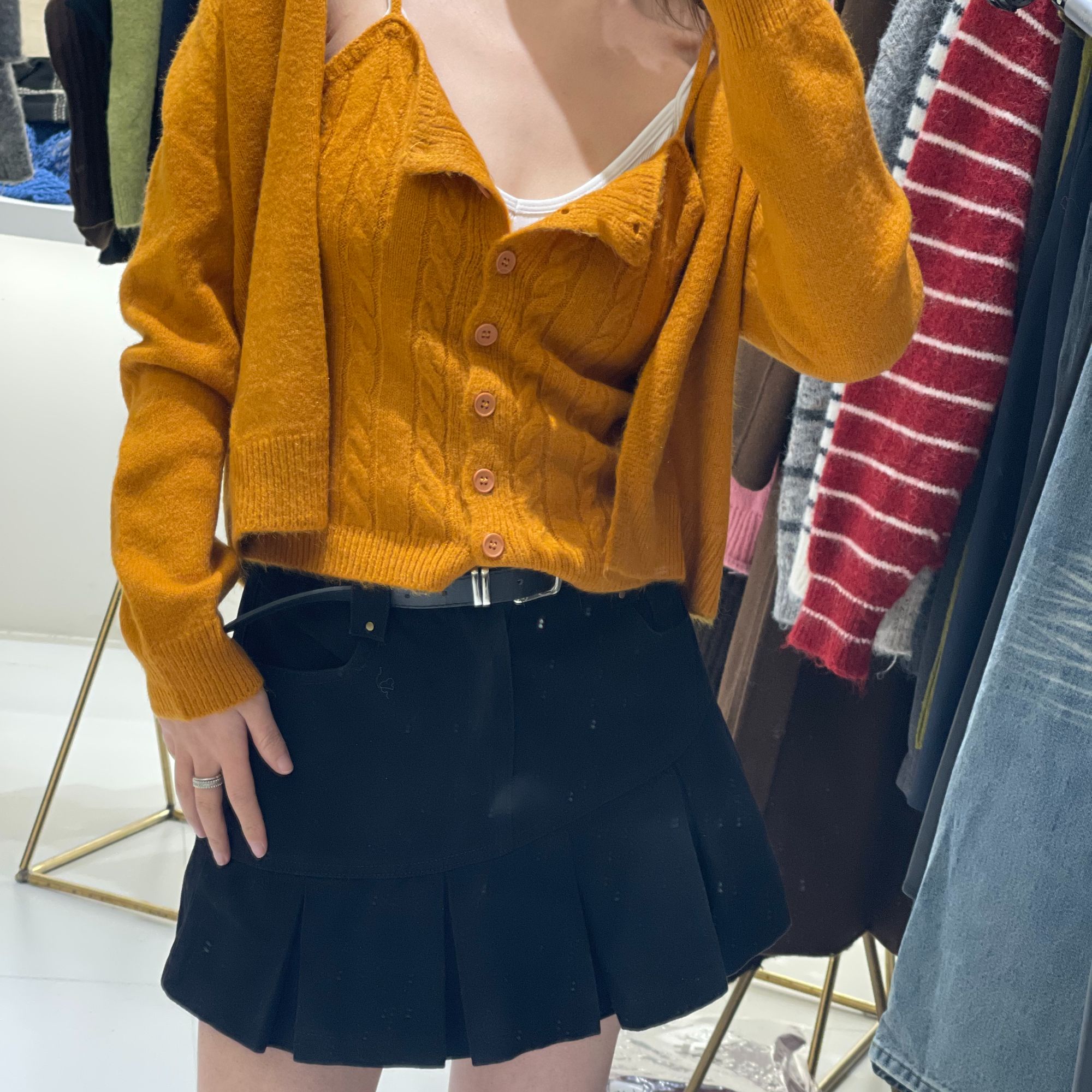 INS风包臀半身裙百褶短裙百褶裙时尚88116