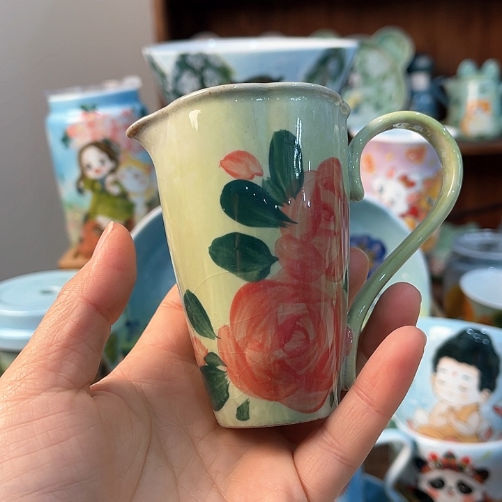 陶景德镇釉下手绘陶瓷 