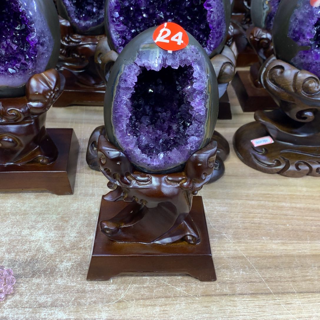 紫晶恐龙蛋未镶嵌