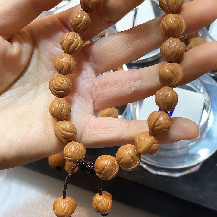 野生小龙纹11尺寸精修手串