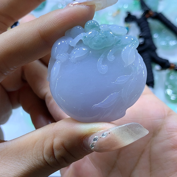 翡翠颈饰未镶嵌天然翡翠A货吊坠