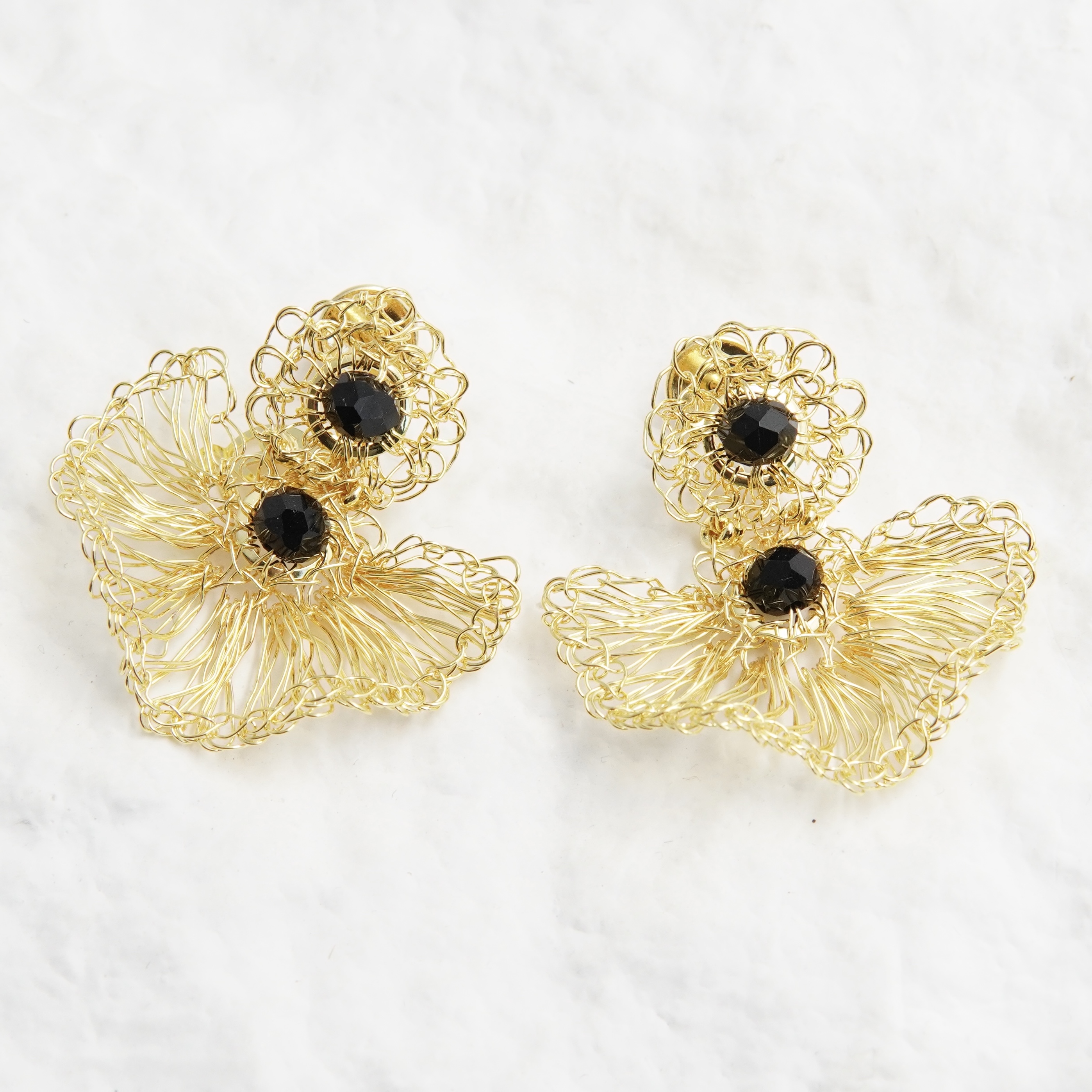 铜合金耳饰 翡冷翠珠珠耳钉 气质耳饰耳钩BX17