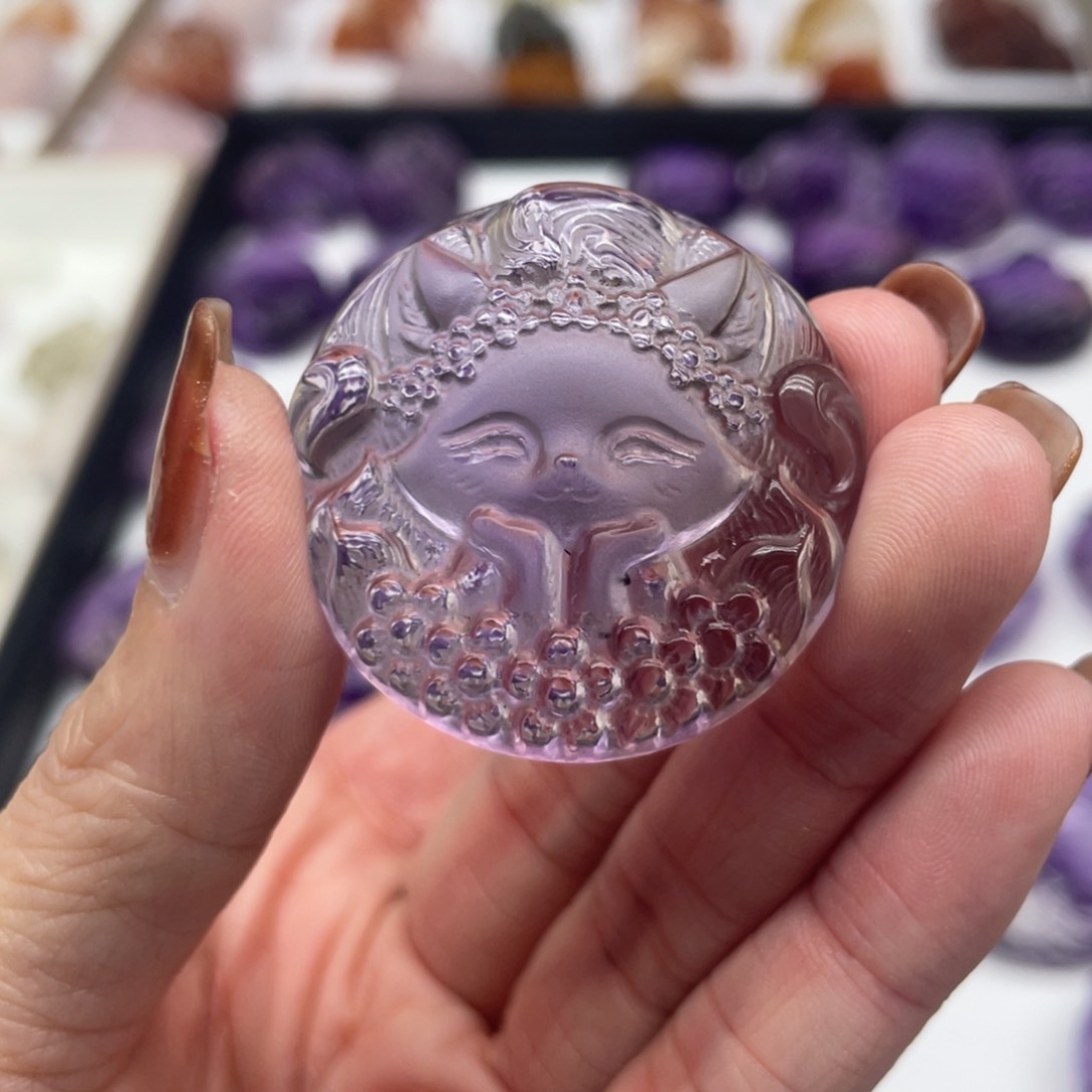 水晶吊坠(不含链)未镶嵌白*团