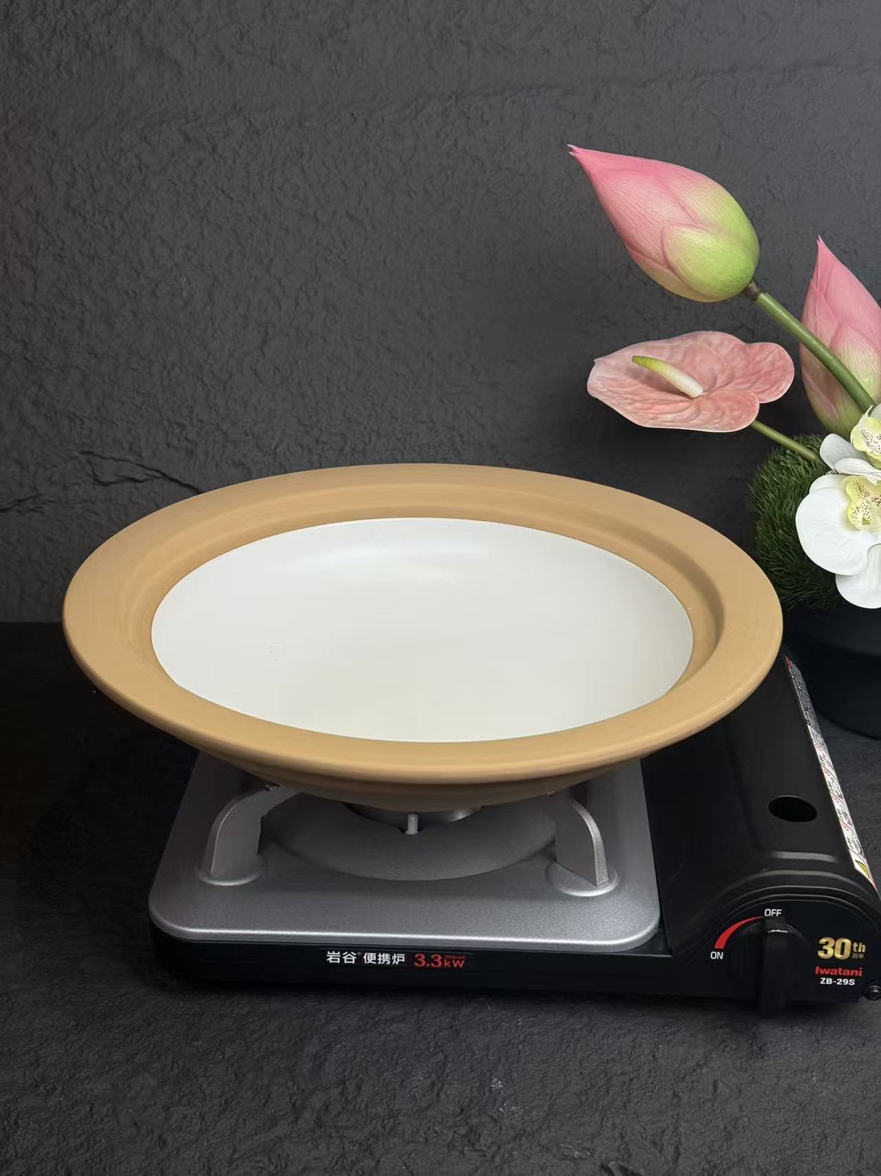 正品优选山野庭院风格原白砂锅餐厅酒店土菜明火加热商用