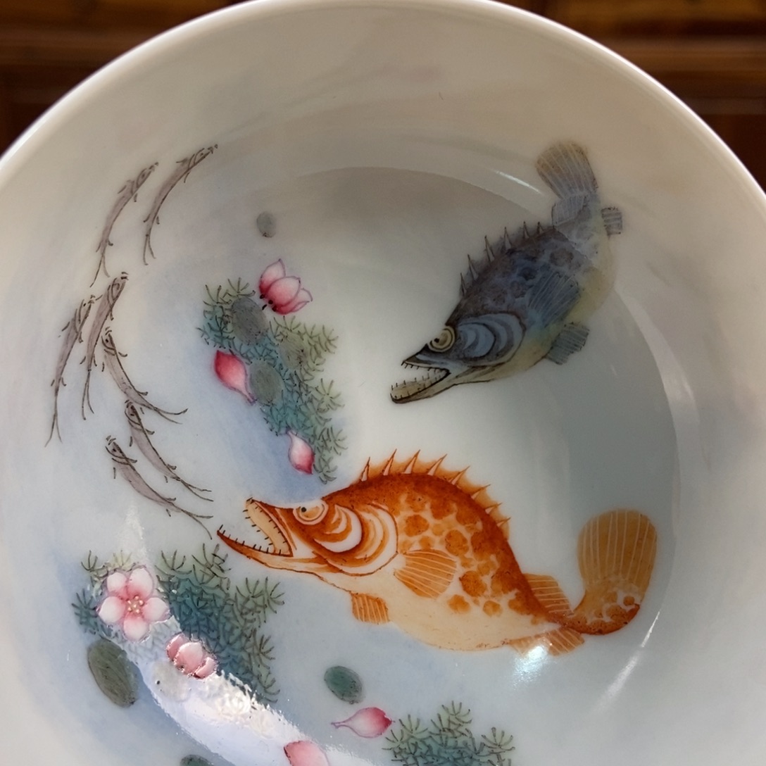 手绘现代茶具非古董❤️***