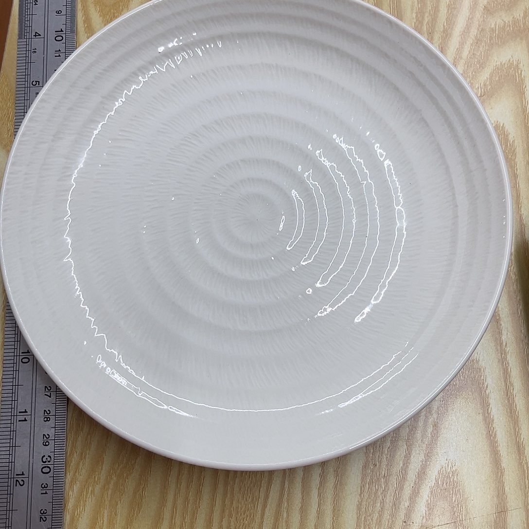 白瓷白挑刀8.25寸浅盘
