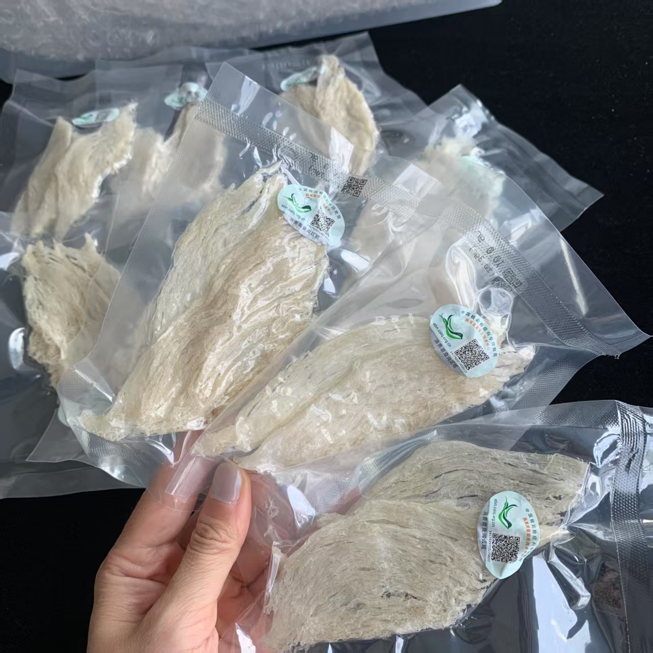 中科码CAIQ印尼干挑中大燕条溯源码高品质孕妇大燕条