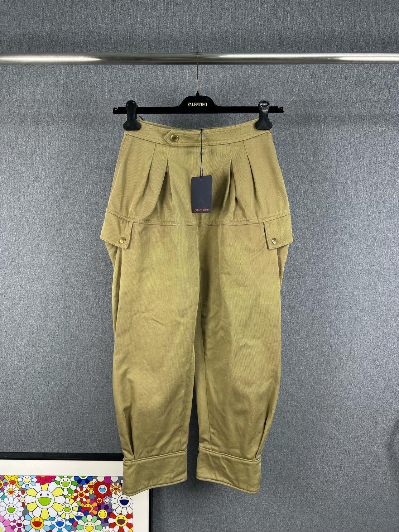 未使用 LouisVuitton/路易威登 LV老花皮牌长裤 36码12543