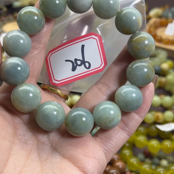 蛇纹石玉未镶嵌手链