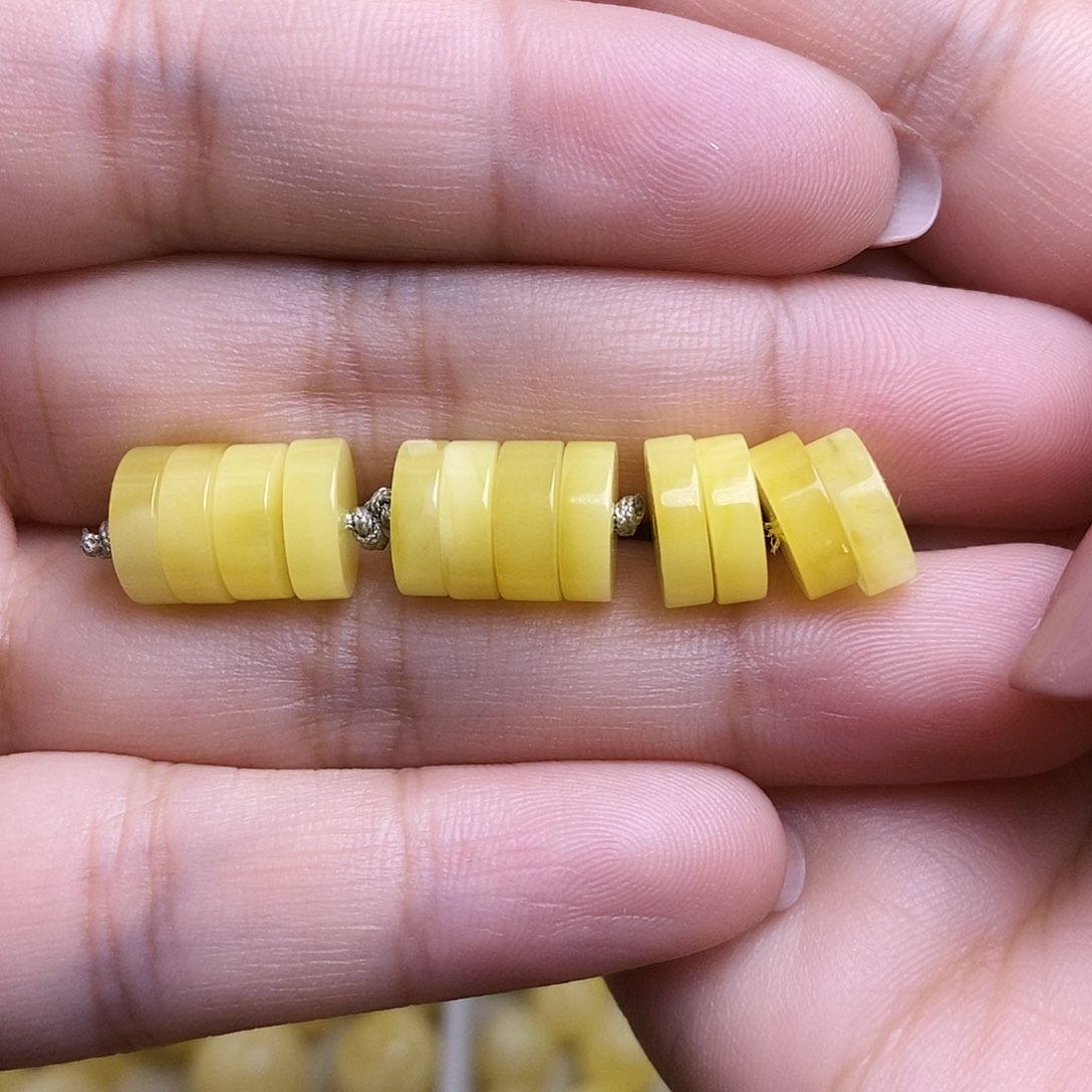 裸石琥珀未镶嵌铁**哥蜜蜡隔片