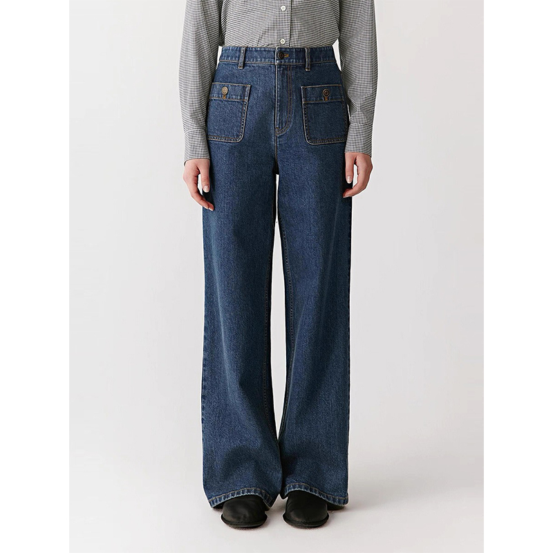 原单非世面货！土壤牛仔棉弹牛仔布直筒牛仔裤508