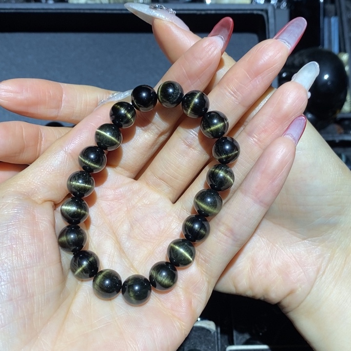 黑曜岩手链未镶嵌玄*
