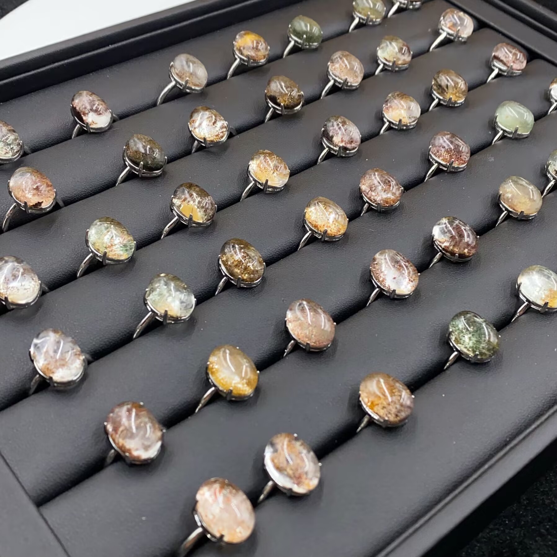 3956  椭圆开口戒指时尚百搭多样性发货随机发