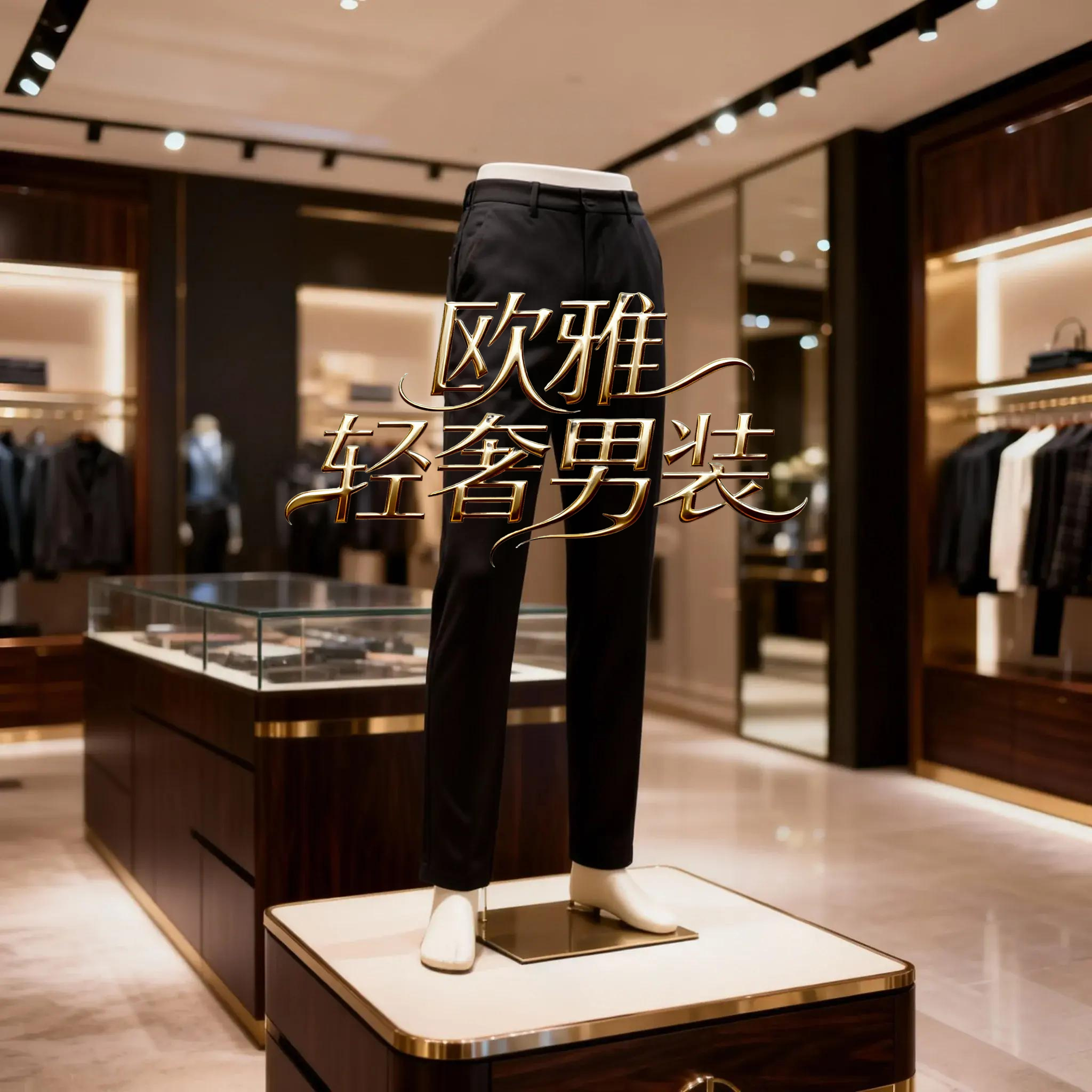 【26号链接-圈6】小众设计师款重磅男女同款潮流长裤-103C