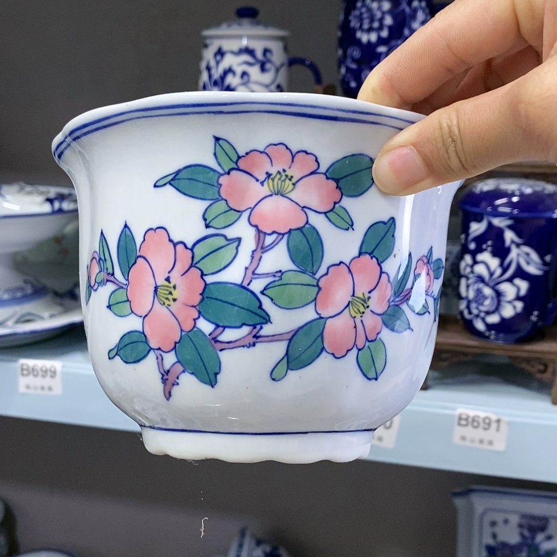 【闪购商品】摆件彩釉花盆瓷器…………………………