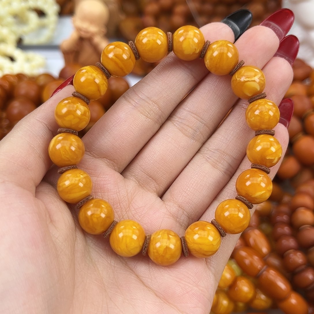 琥珀颈饰未镶嵌用****0蜜蜡