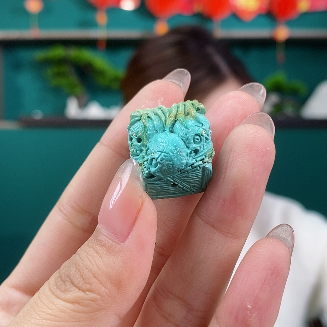 绿松石珠宝奇石未镶嵌