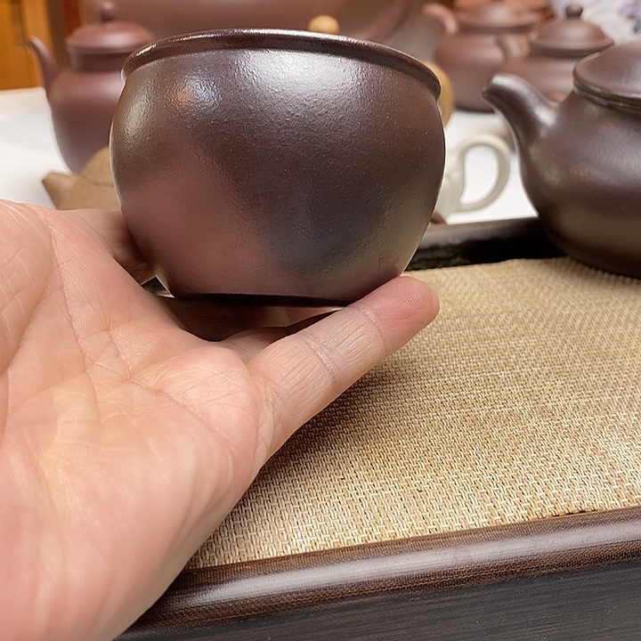 茶壶紫砂130毫升纯石红主人杯