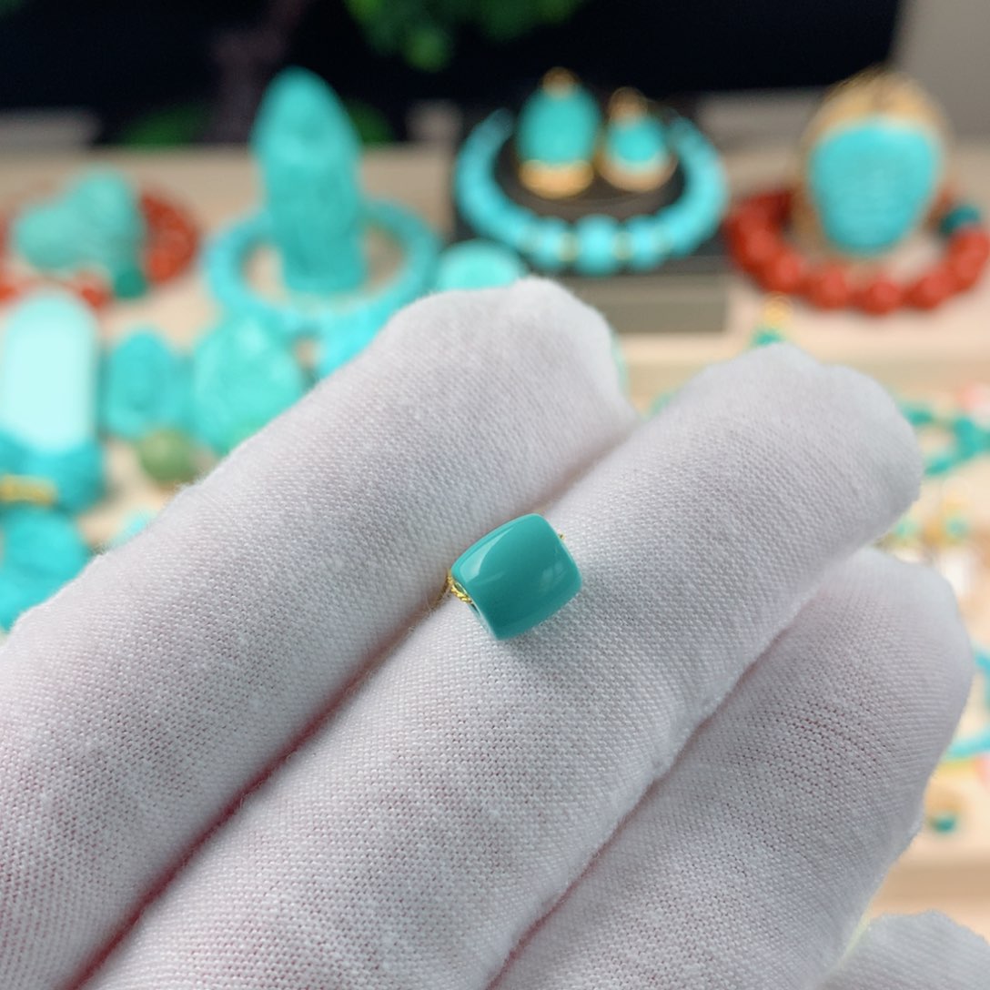 绿松石配珠卡6.9未镶嵌