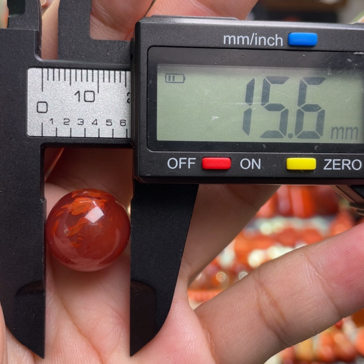 【闪购商品】未镶嵌圆珠单珠南红玛瑙