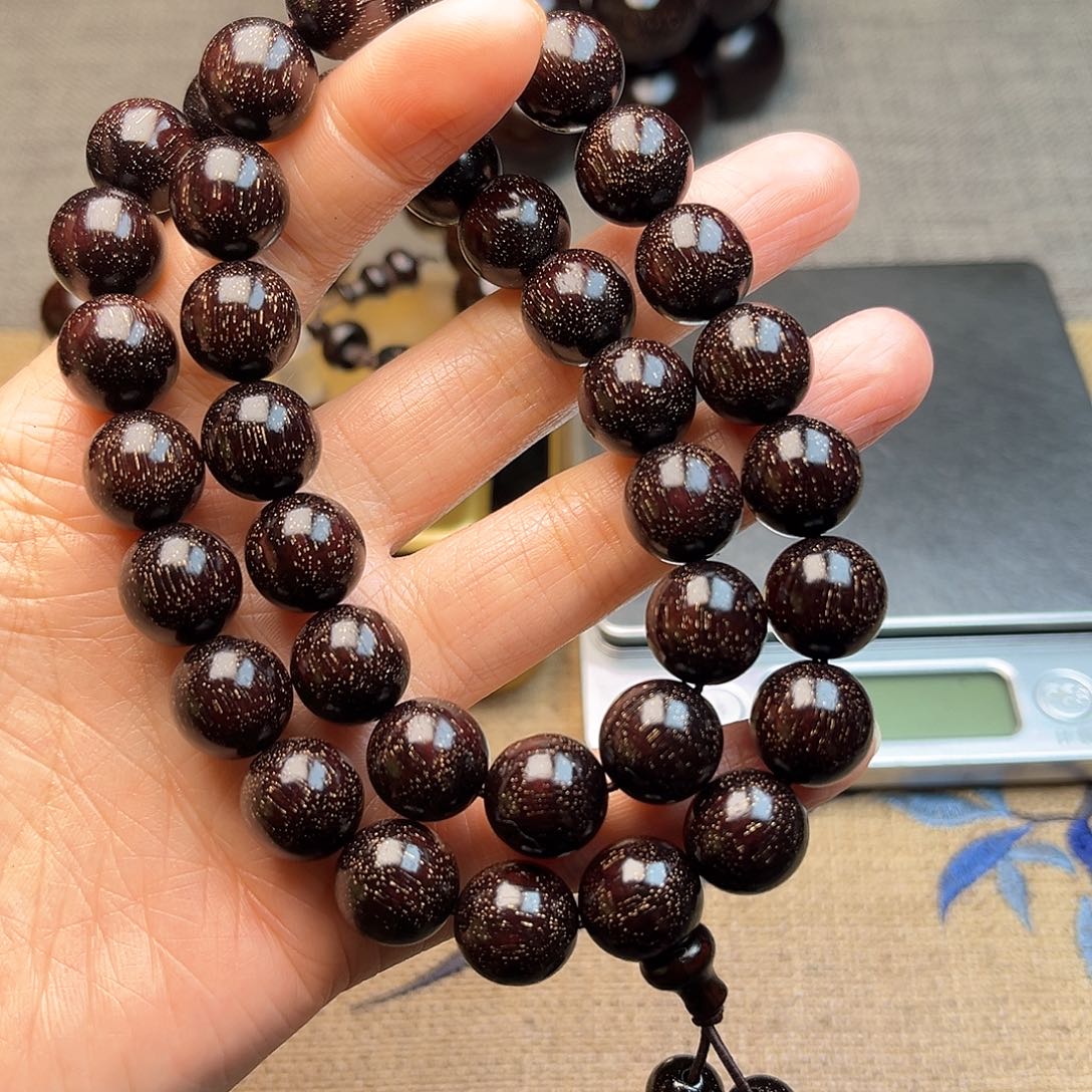 檀香紫檀（小叶紫檀）1.2双圈满天星