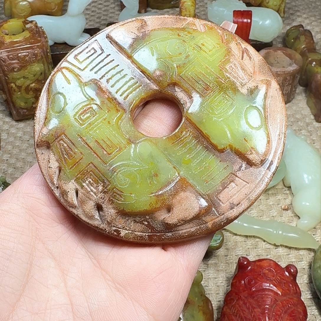 白玉菩提吊坠挂件