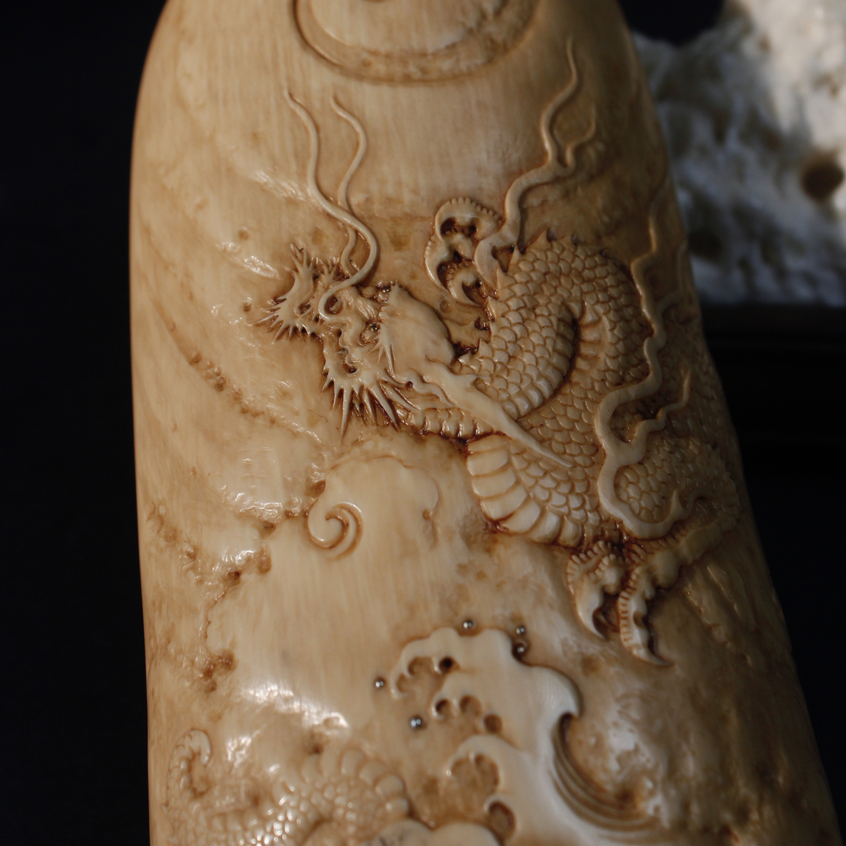 山工手作 龙茶则手把件