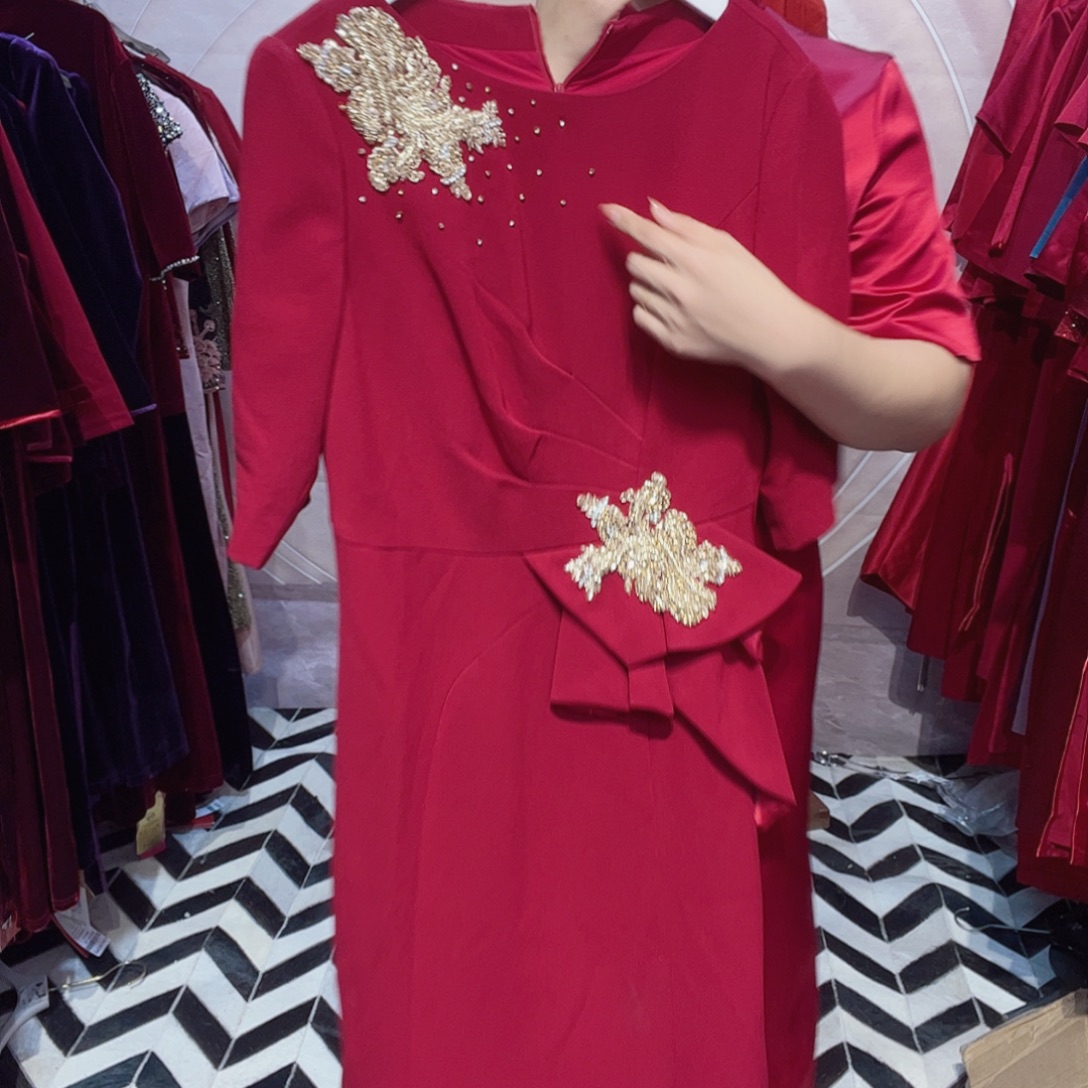 4xl码旗袍连衣裙修身连衣裙