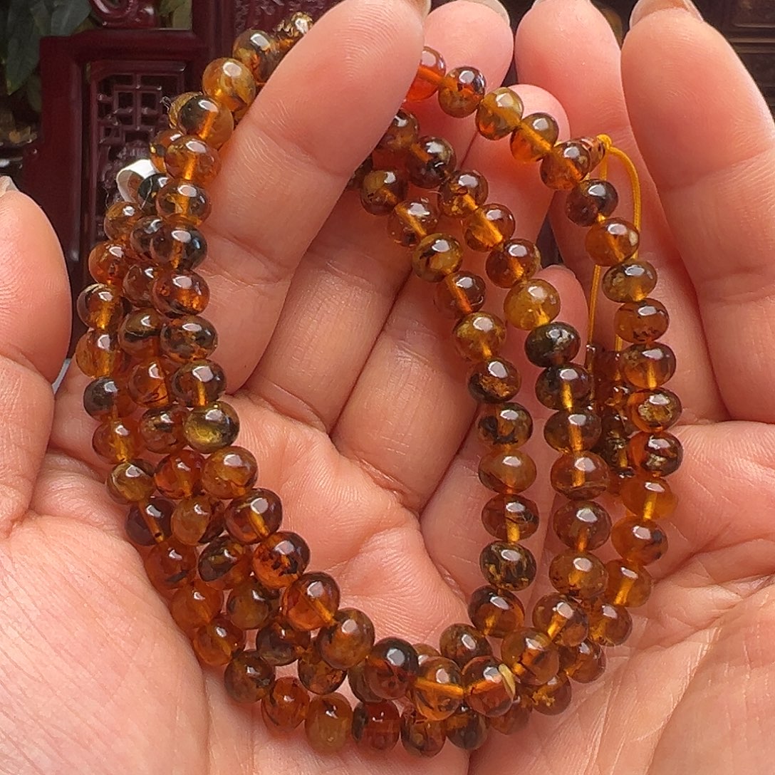 琥珀未镶嵌裸石抚顺琥珀20727七