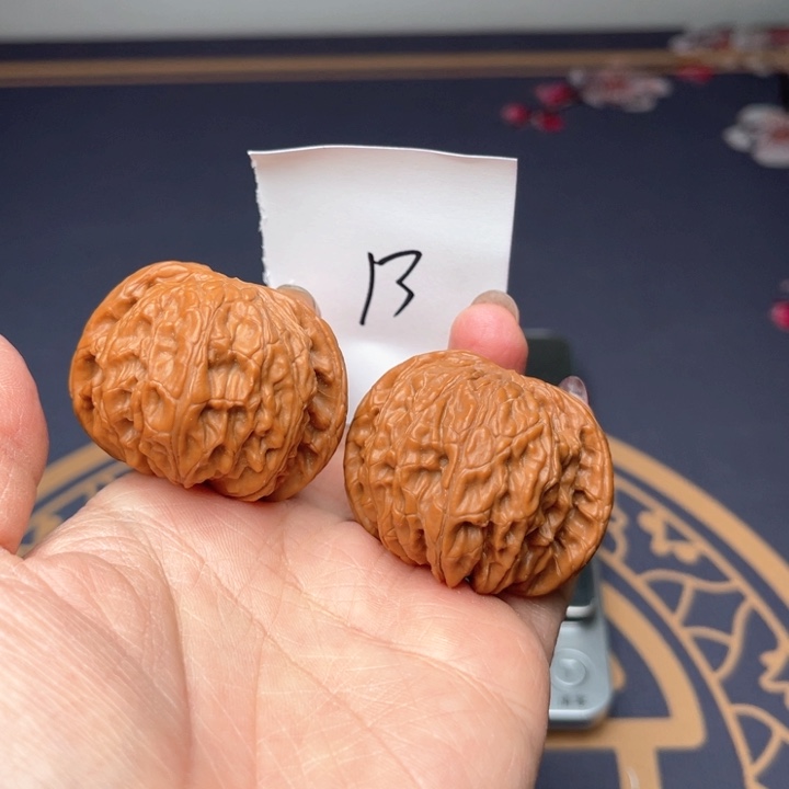 文玩核桃把件41磨盘