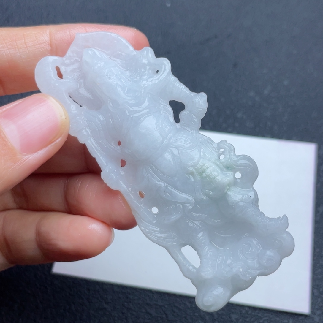 定制翡翠未镶嵌翡翠吊坠