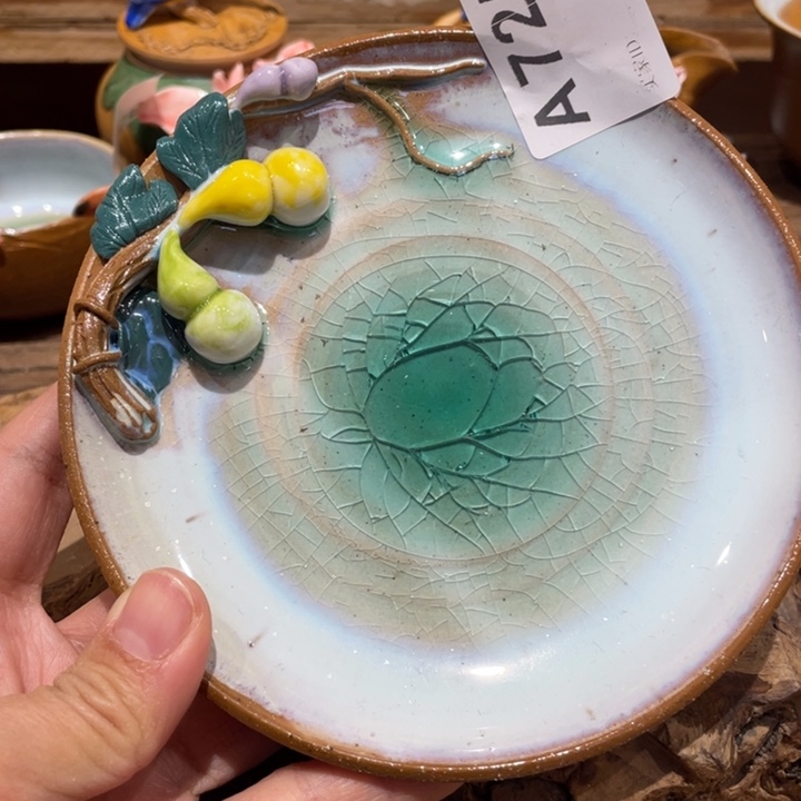 手工制作陶瓷茶具茶杯青蛙