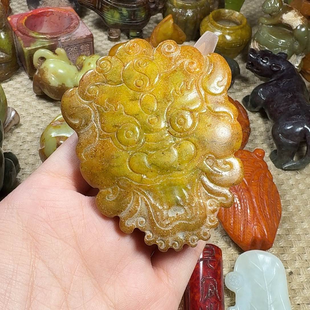 白玉菩提吊坠挂件