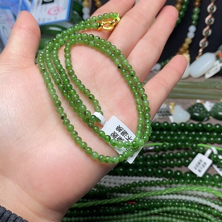 和田玉未镶嵌手链