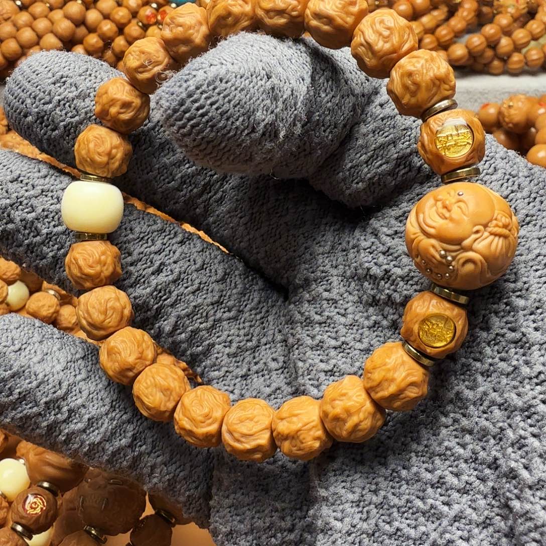 猴头核桃手串龙蛇加柴神加招财