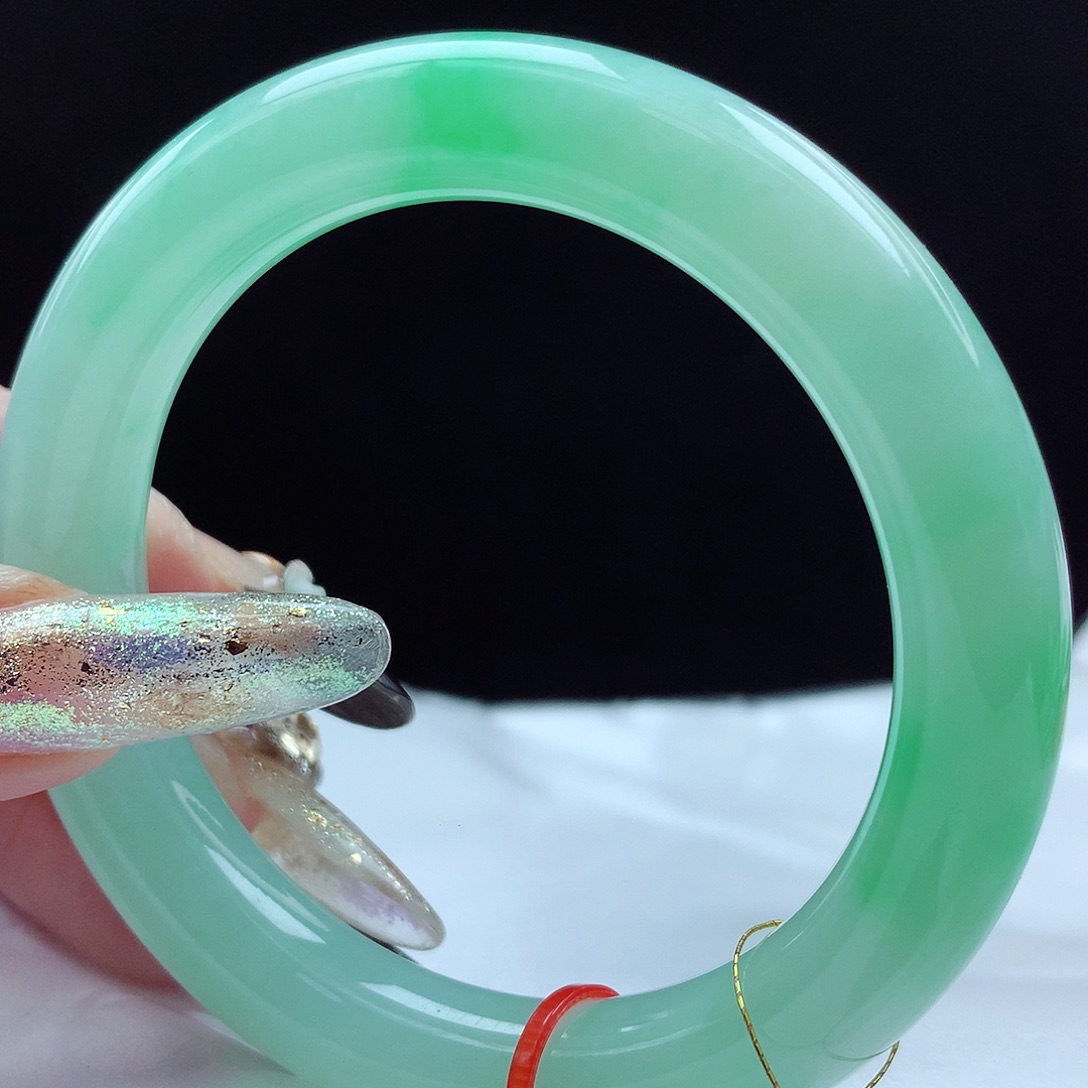 未镶嵌手镯翡翠55圈3082