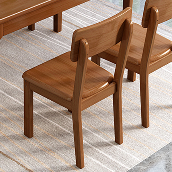 全实木椅子家用简约现代餐椅吃饭凳子靠背椅木头饭桌椅餐厅餐桌椅