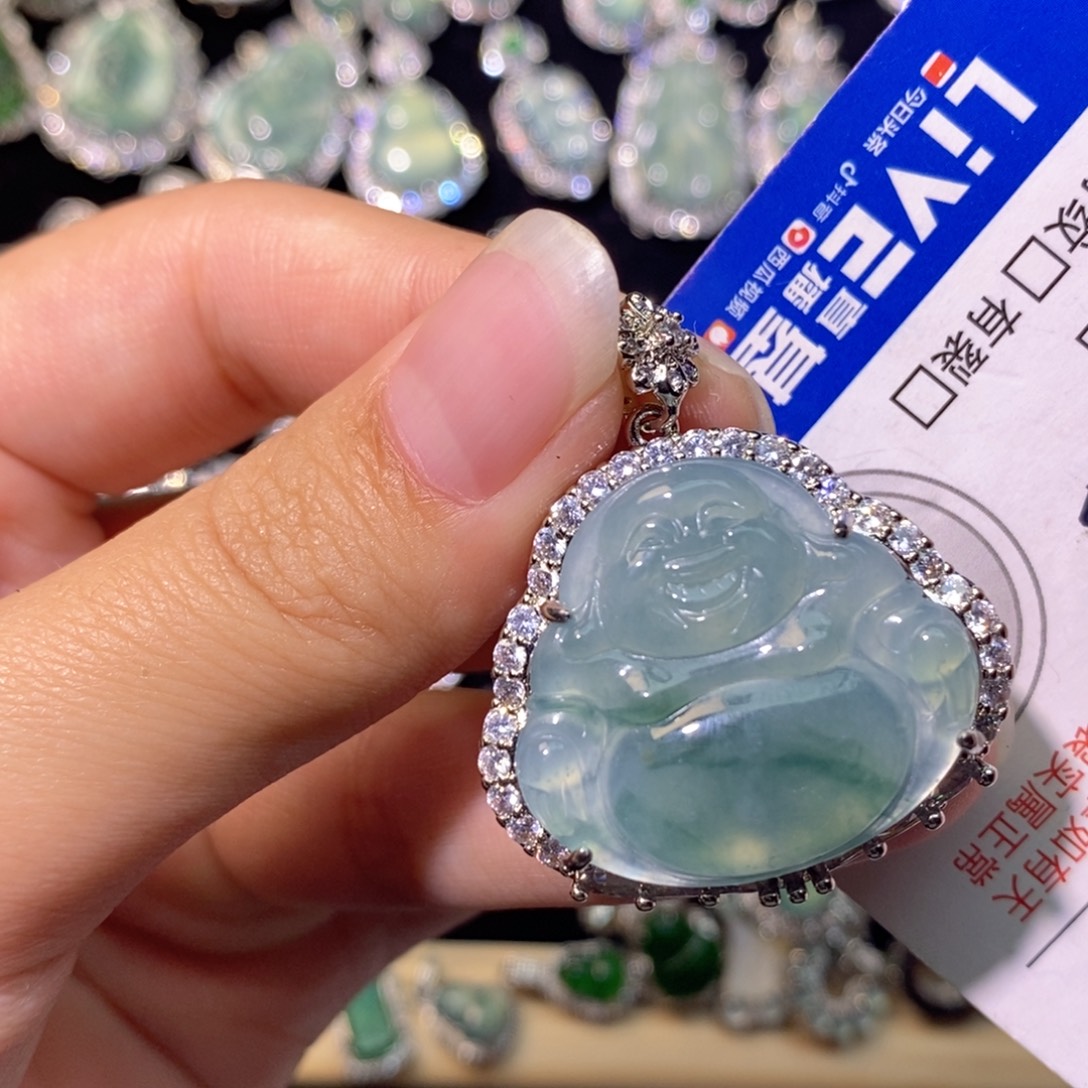 翡翠未镶嵌颈饰天然