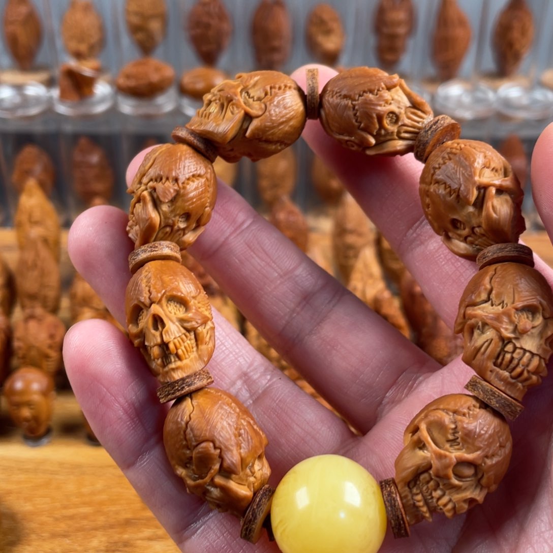 橄榄核手串/手链?***北骷髅